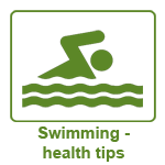 Logo: Swimming - health tips