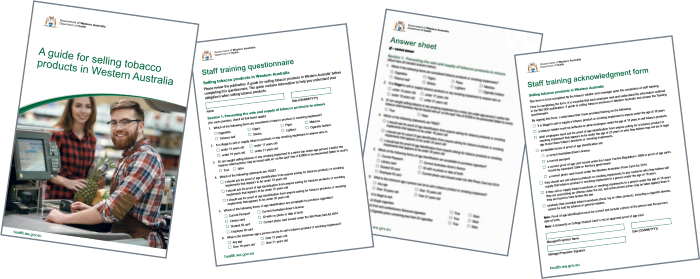 Pages of Staff training documents