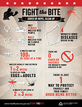 Poster: fight the bite infographic