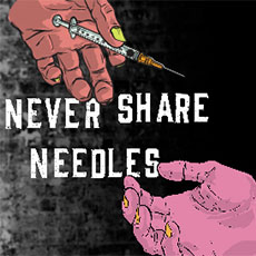 Never share needles