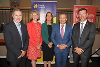 Cancer and Palliative Care Network team and the Minister for Health at the launch of the WA Cancer Plan 2020-2025