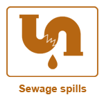 Logo: Sewage spills
