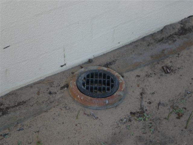 wastewater overflow located outside a home